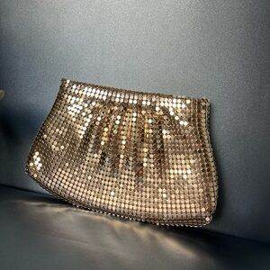 Gold Sequin Clutch Bag